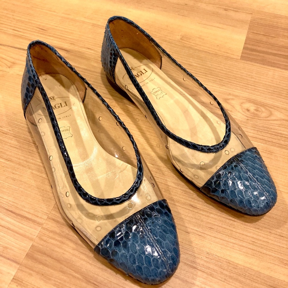 Bruno Magli Snakeskin Flats size 7.5